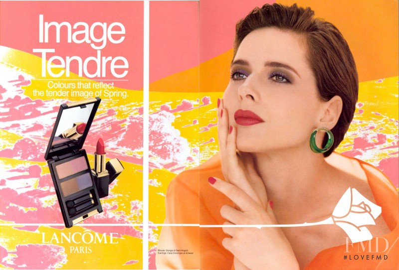 Isabella Rossellini featured in  the Lancome advertisement for Spring/Summer 1991