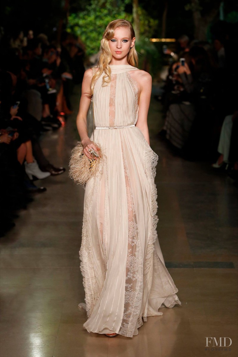 Nastya Sten featured in  the Elie Saab Couture fashion show for Spring/Summer 2015