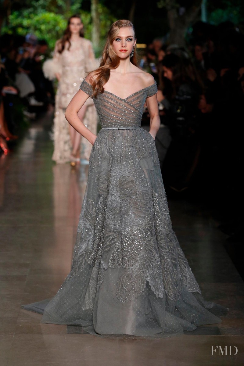 Hedvig Palm featured in  the Elie Saab Couture fashion show for Spring/Summer 2015