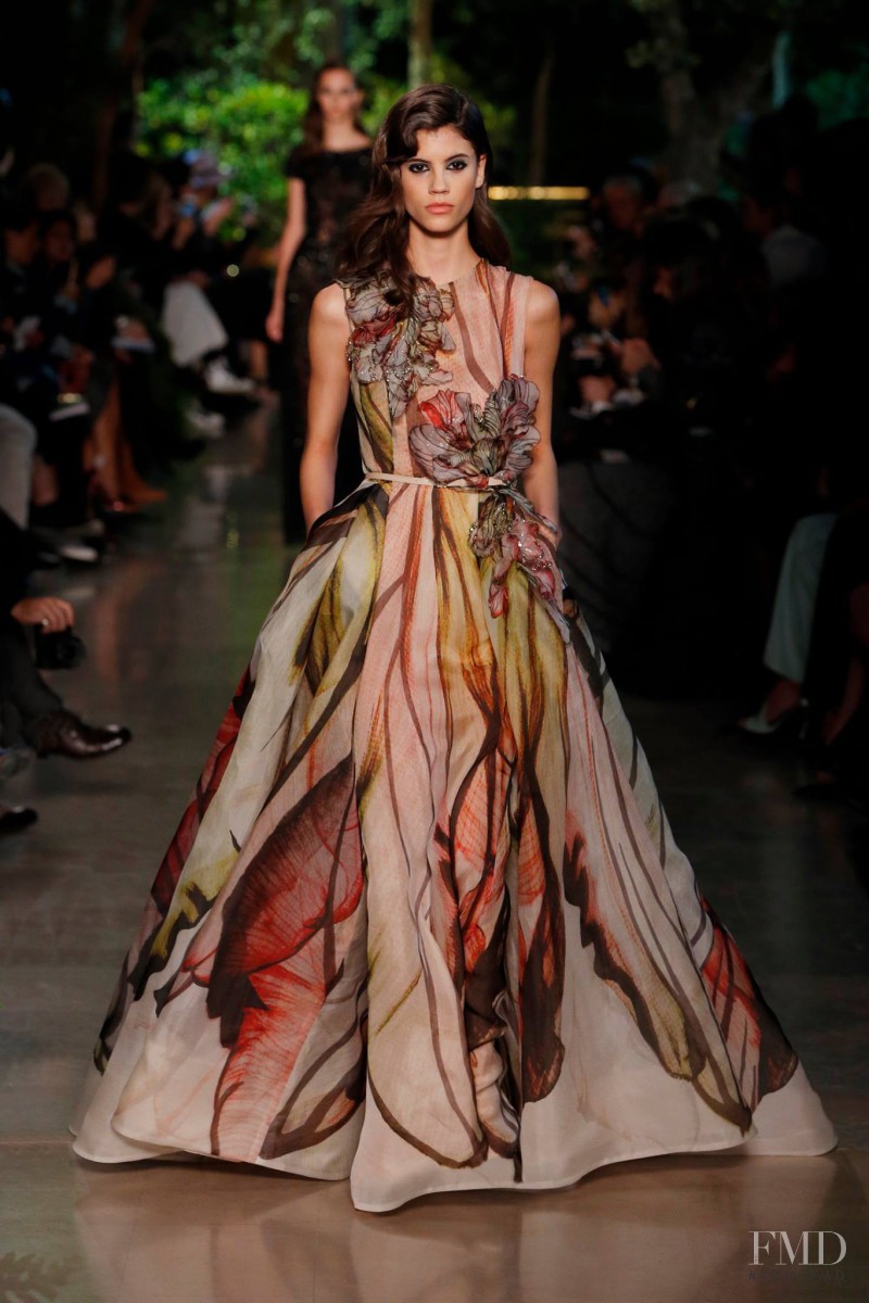 Antonina Petkovic featured in  the Elie Saab Couture fashion show for Spring/Summer 2015