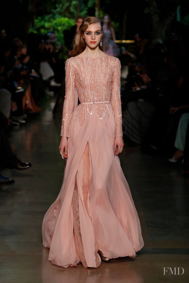 Hedvig Palm featured in  the Elie Saab Couture fashion show for Spring/Summer 2015
