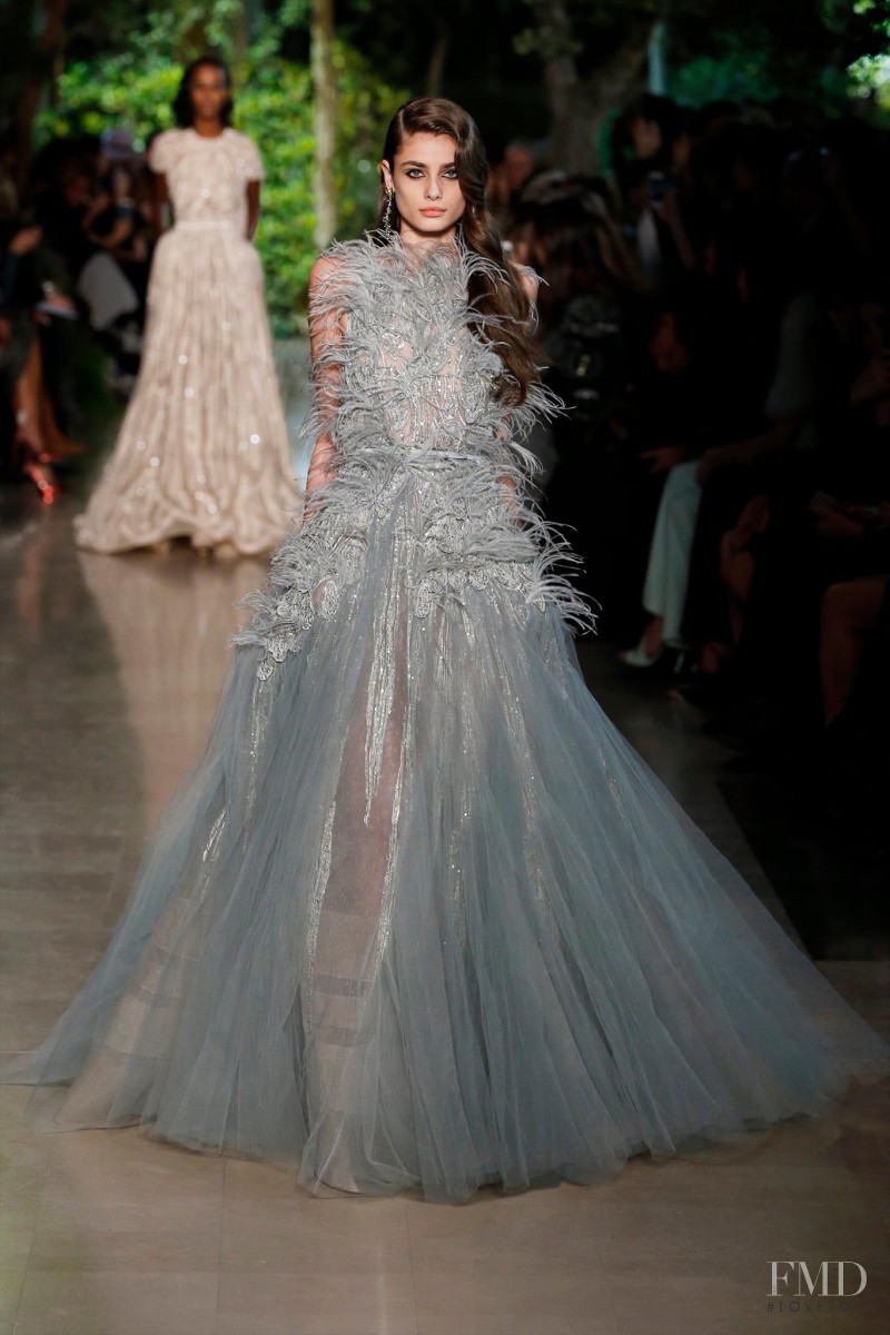 Taylor Hill featured in  the Elie Saab Couture fashion show for Spring/Summer 2015