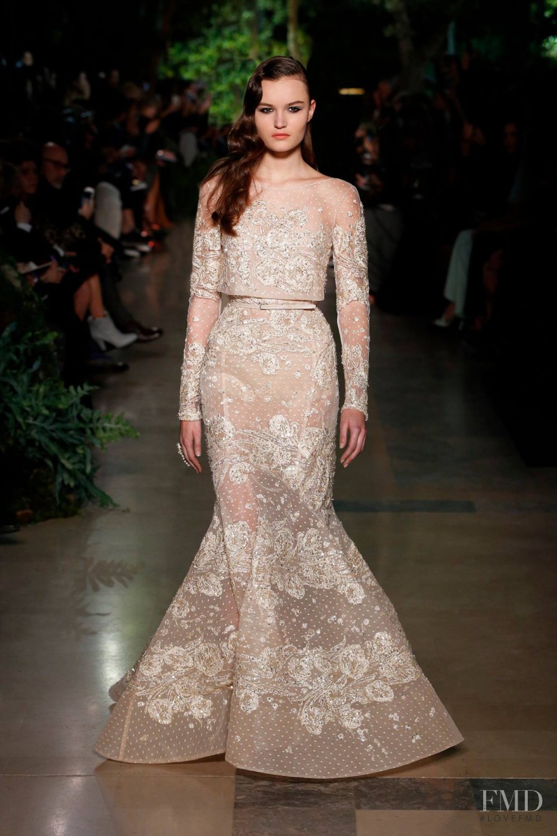 Esmee Middel featured in  the Elie Saab Couture fashion show for Spring/Summer 2015