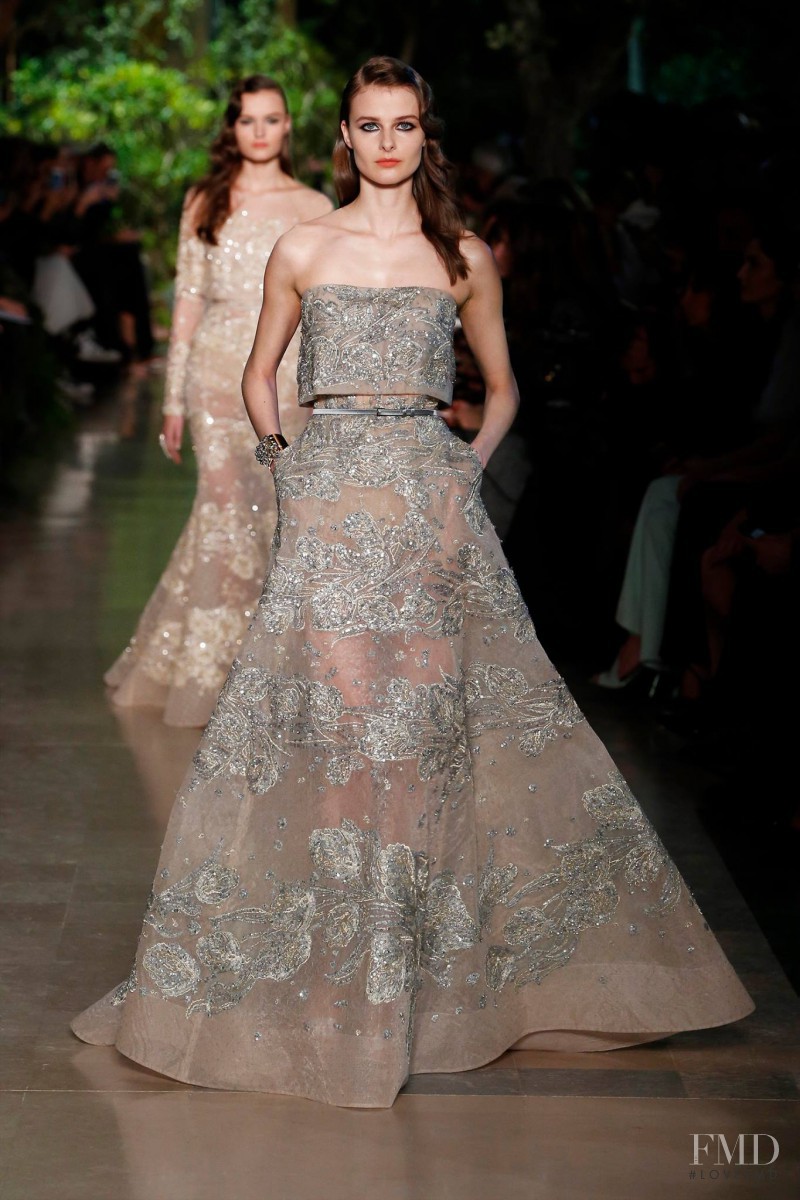 Vasilisa Pavlova featured in  the Elie Saab Couture fashion show for Spring/Summer 2015