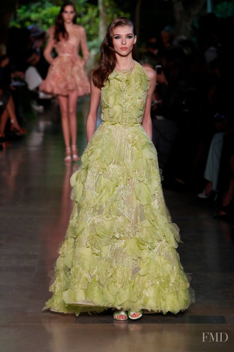 Anastasia Lagune featured in  the Elie Saab Couture fashion show for Spring/Summer 2015