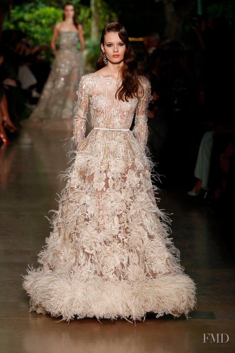 Alicja Tubilewicz featured in  the Elie Saab Couture fashion show for Spring/Summer 2015