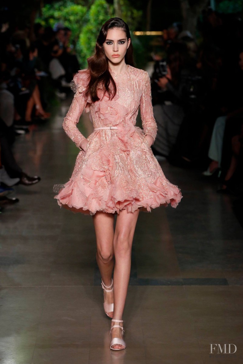 Tako Natsvlishvili featured in  the Elie Saab Couture fashion show for Spring/Summer 2015