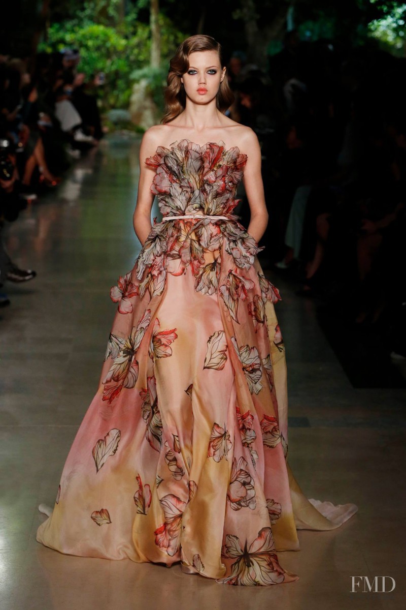 Lindsey Wixson featured in  the Elie Saab Couture fashion show for Spring/Summer 2015