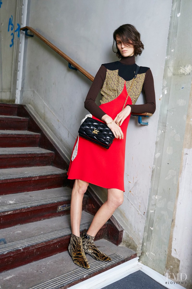 Marte Mei van Haaster featured in  the Louis Vuitton fashion show for Pre-Fall 2015