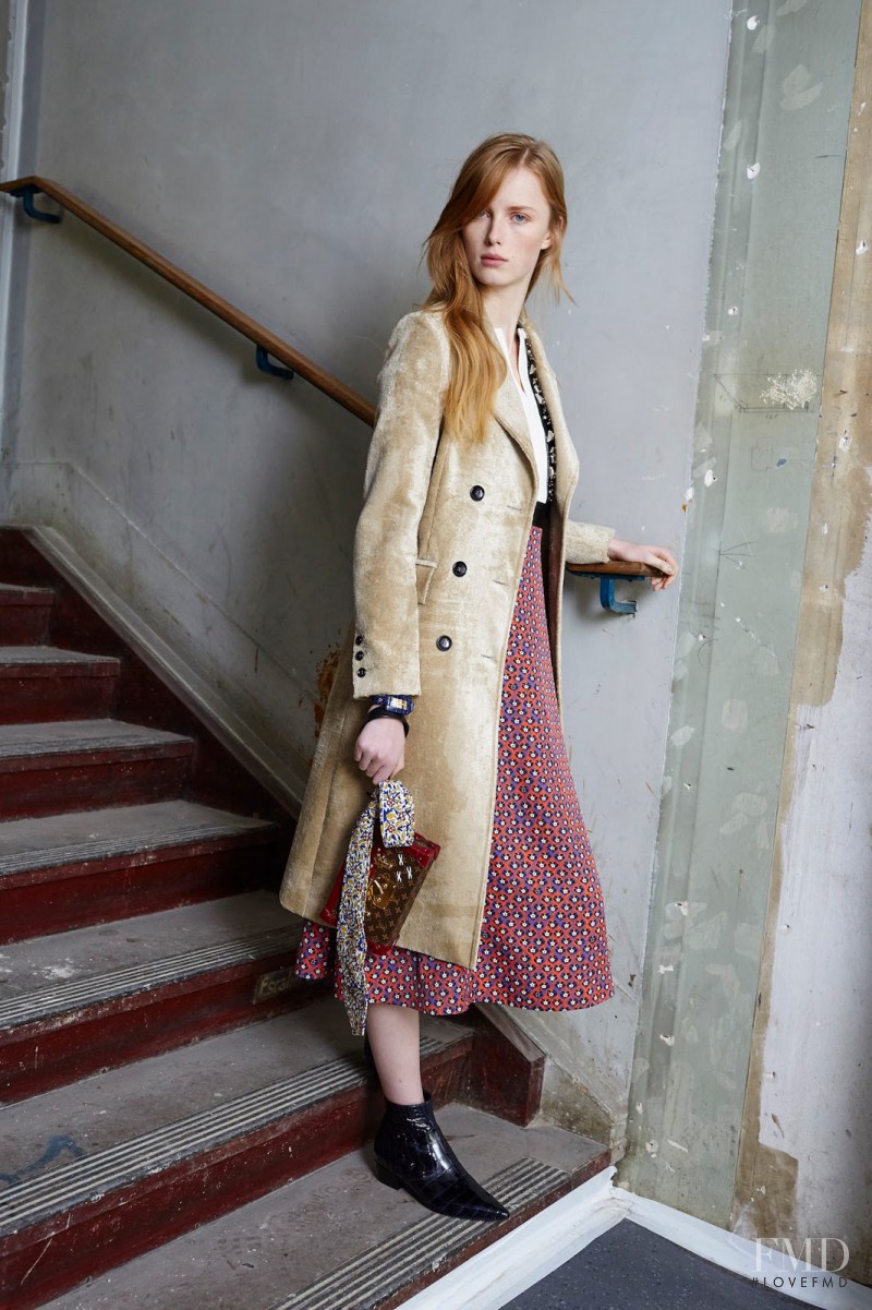 Rianne Van Rompaey featured in  the Louis Vuitton fashion show for Pre-Fall 2015