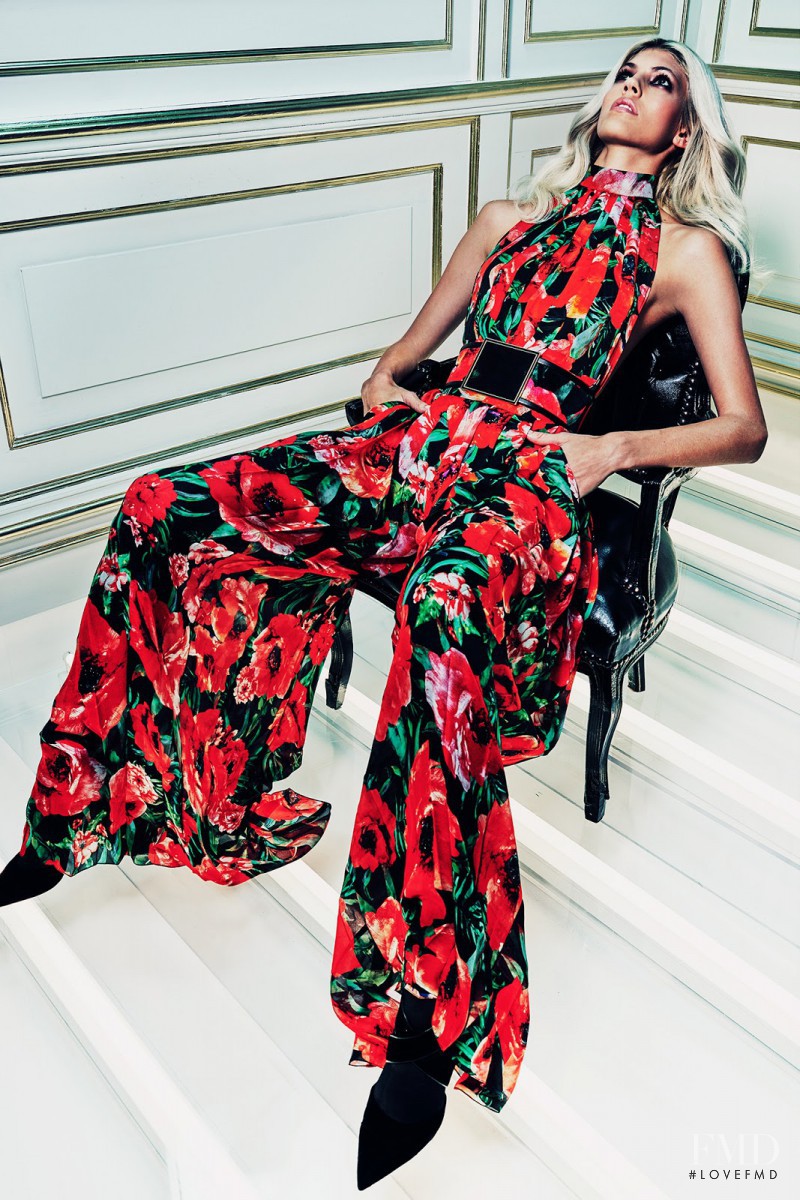 Devon Windsor featured in  the Balmain fashion show for Pre-Fall 2015