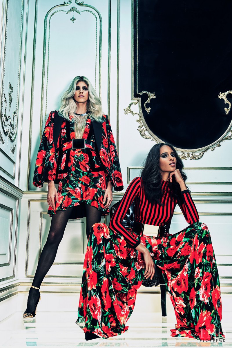 Devon Windsor featured in  the Balmain fashion show for Pre-Fall 2015