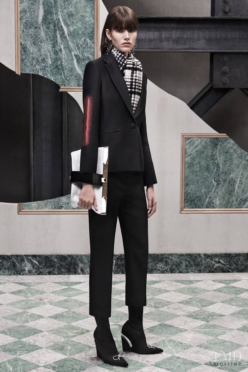 Vanessa Moody featured in  the Balenciaga lookbook for Pre-Fall 2015