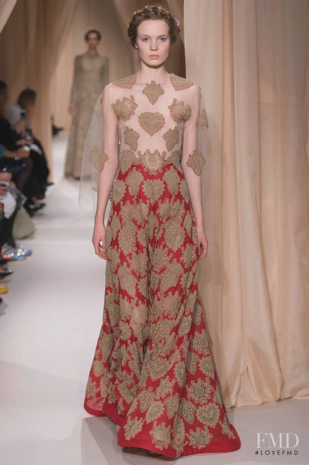 Rusne Jankauskaite featured in  the Valentino Couture fashion show for Spring/Summer 2015