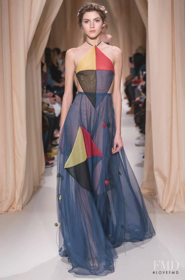 Valery Kaufman featured in  the Valentino Couture fashion show for Spring/Summer 2015