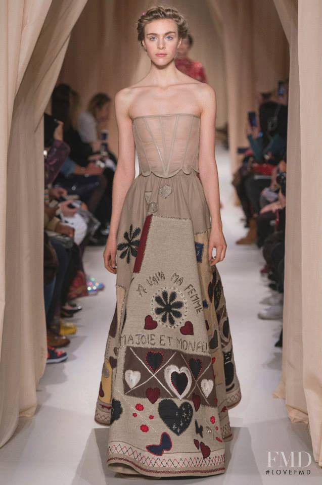 Hedvig Palm featured in  the Valentino Couture fashion show for Spring/Summer 2015