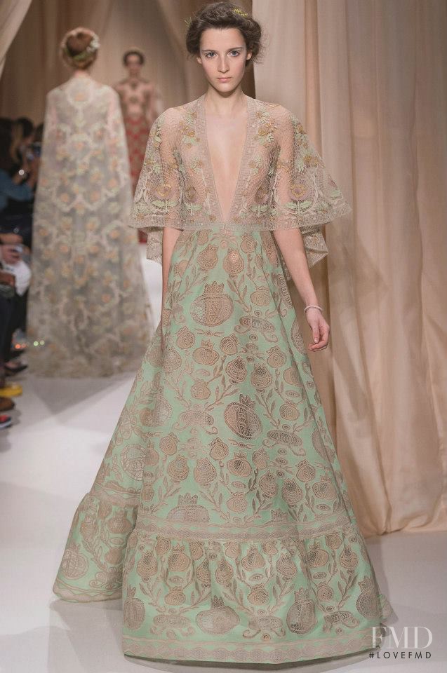 Yana Van Ginneken featured in  the Valentino Couture fashion show for Spring/Summer 2015