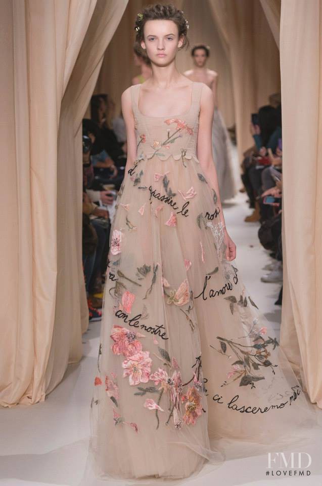 Anna Marija Grostina featured in  the Valentino Couture fashion show for Spring/Summer 2015