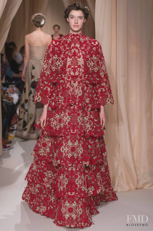 Josephine van Delden featured in  the Valentino Couture fashion show for Spring/Summer 2015