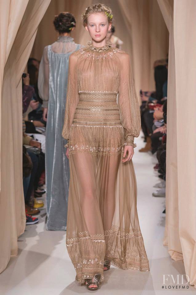 Nastya Sten featured in  the Valentino Couture fashion show for Spring/Summer 2015