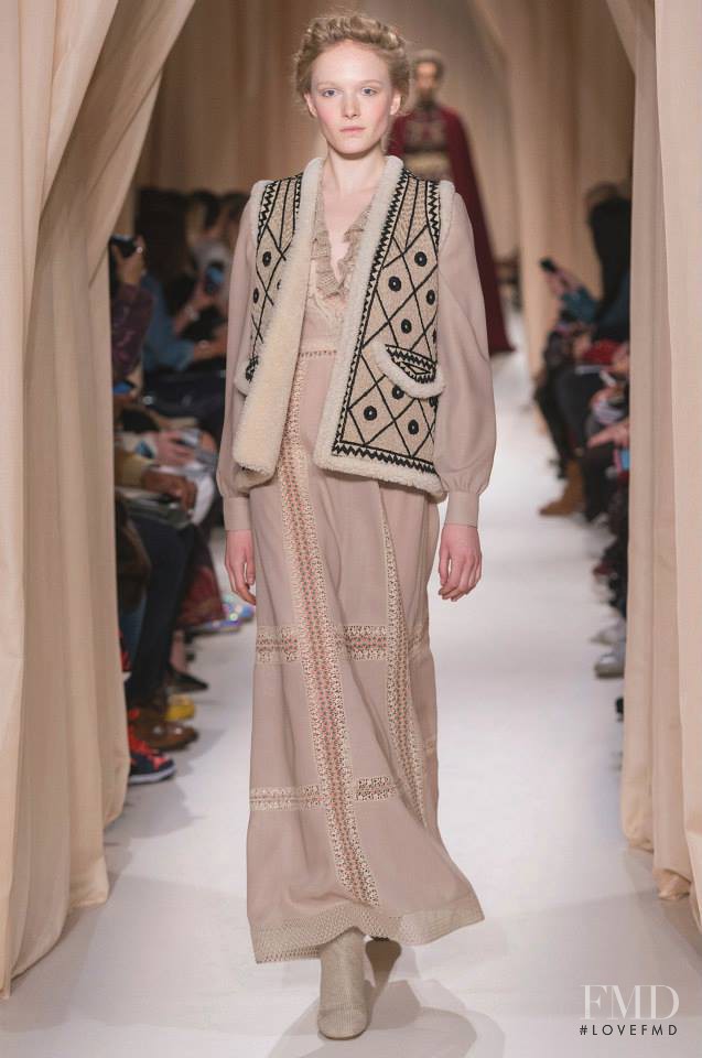 Maja Salamon featured in  the Valentino Couture fashion show for Spring/Summer 2015