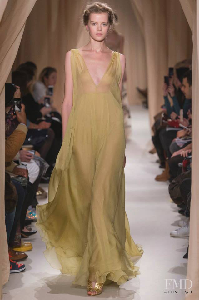 Kadri Vahersalu featured in  the Valentino Couture fashion show for Spring/Summer 2015