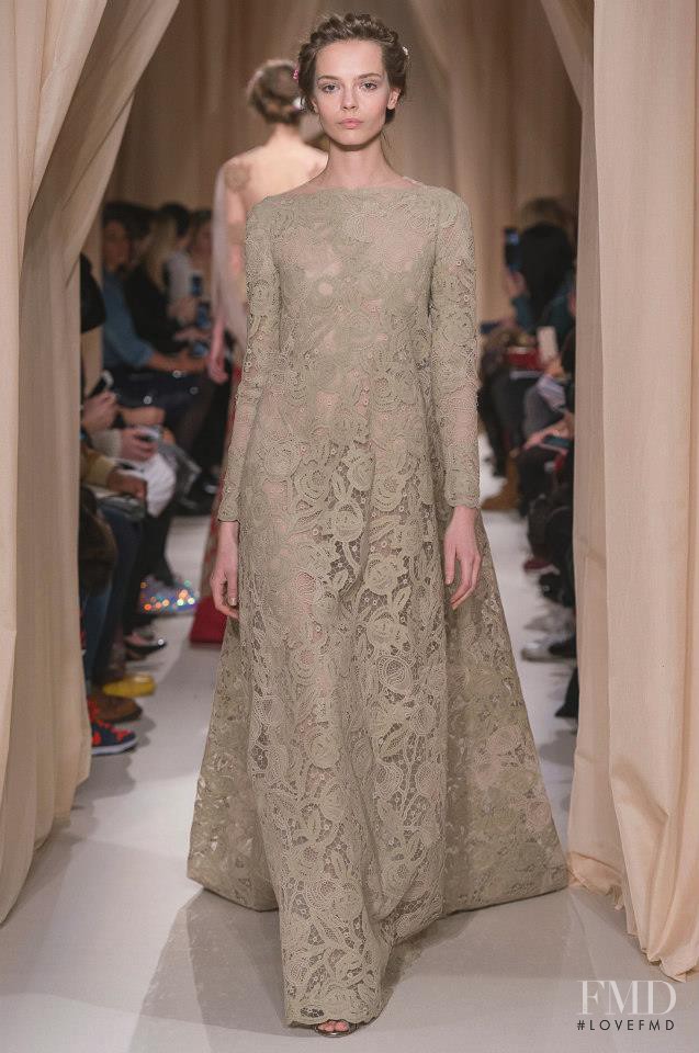 Mina Cvetkovic featured in  the Valentino Couture fashion show for Spring/Summer 2015