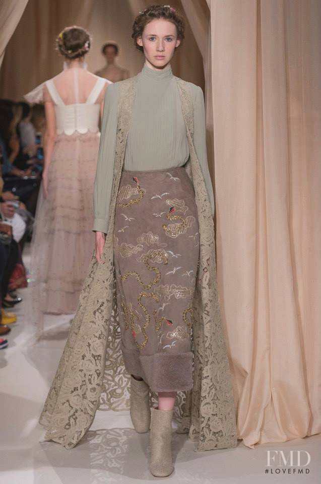 Isabelle Hinrichs featured in  the Valentino Couture fashion show for Spring/Summer 2015
