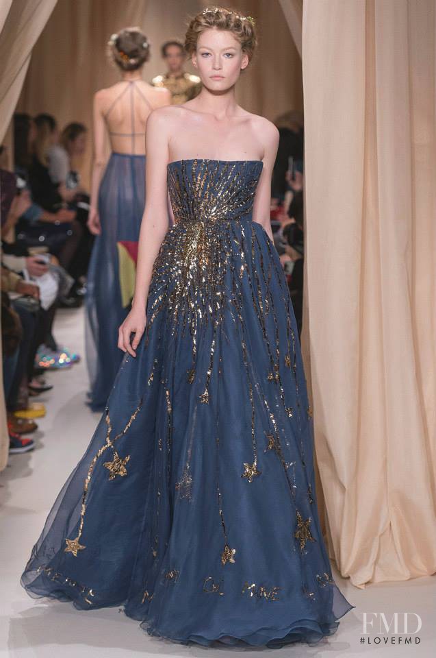 Hollie May Saker featured in  the Valentino Couture fashion show for Spring/Summer 2015