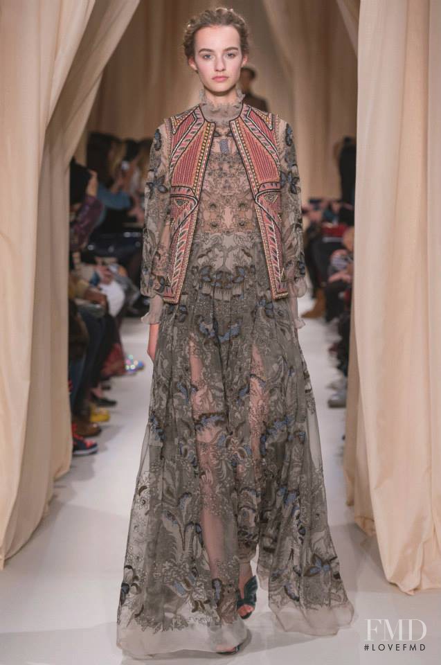 Maartje Verhoef featured in  the Valentino Couture fashion show for Spring/Summer 2015