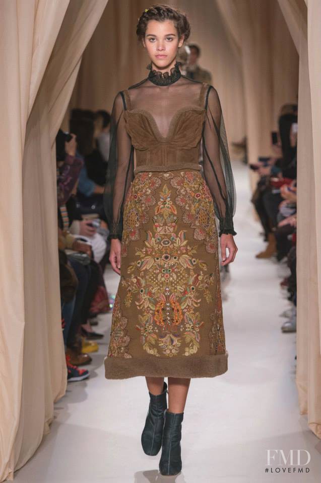 Pauline Hoarau featured in  the Valentino Couture fashion show for Spring/Summer 2015