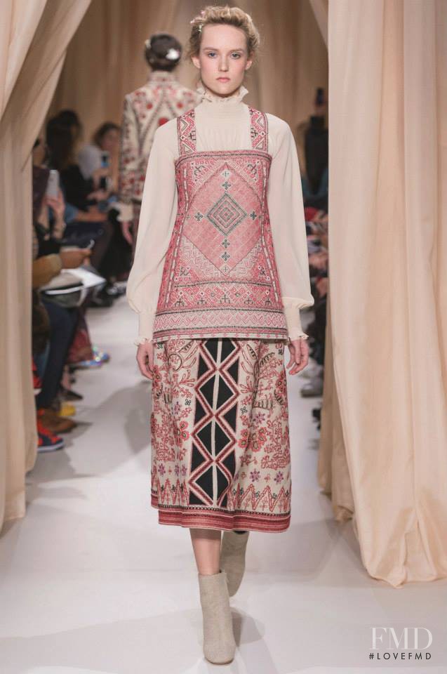Harleth Kuusik featured in  the Valentino Couture fashion show for Spring/Summer 2015