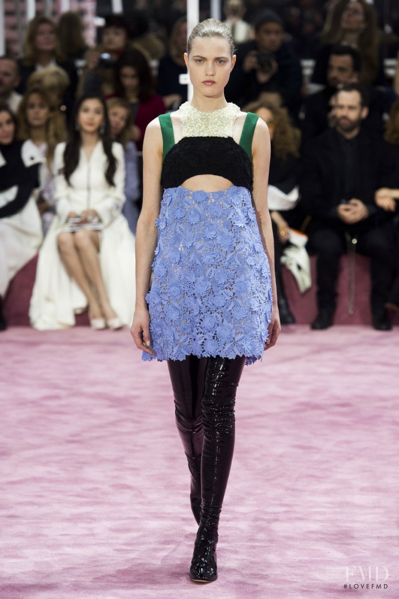 Milana Kruz featured in  the Christian Dior Haute Couture fashion show for Spring/Summer 2015
