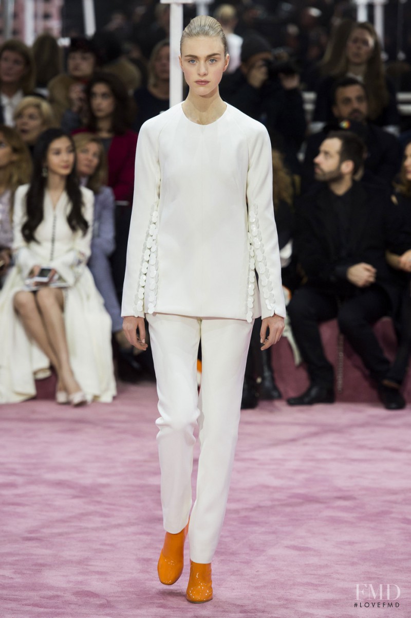Hedvig Palm featured in  the Christian Dior Haute Couture fashion show for Spring/Summer 2015