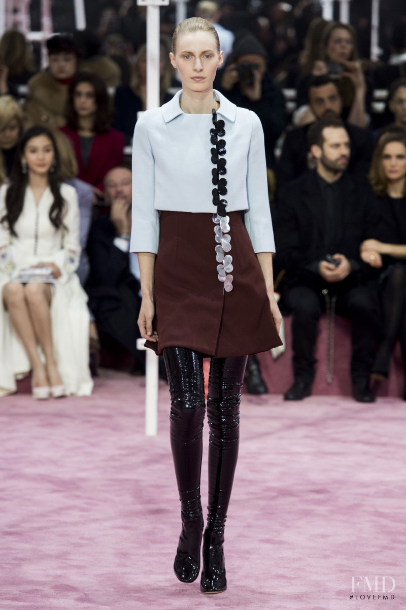 Julia Nobis featured in  the Christian Dior Haute Couture fashion show for Spring/Summer 2015