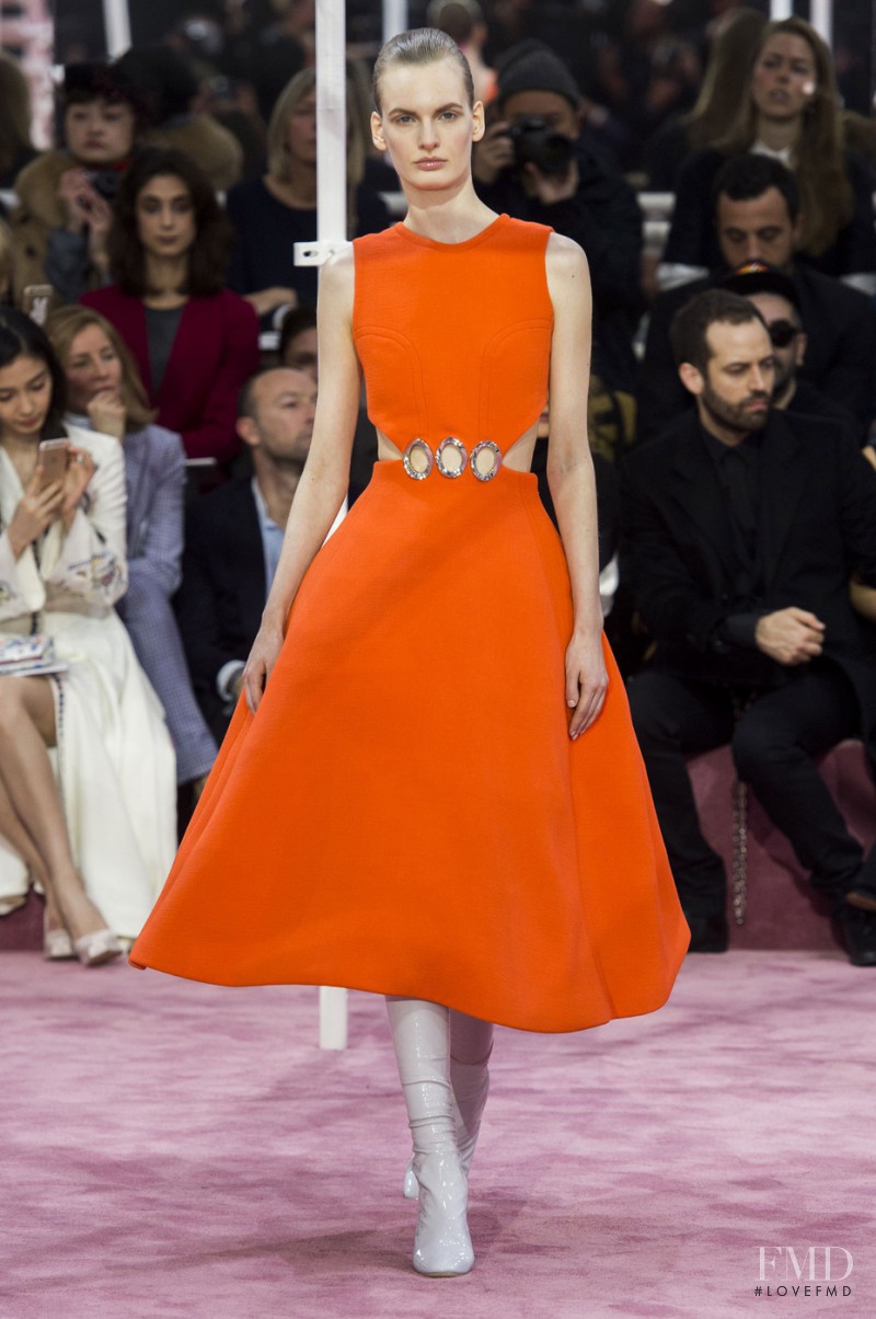 Carolina Sjöstrand featured in  the Christian Dior Haute Couture fashion show for Spring/Summer 2015