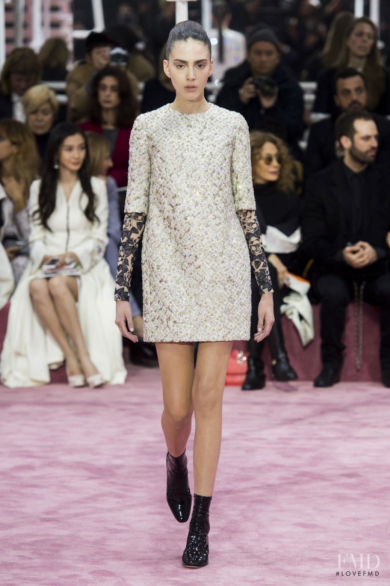 Tako Natsvlishvili featured in  the Christian Dior Haute Couture fashion show for Spring/Summer 2015