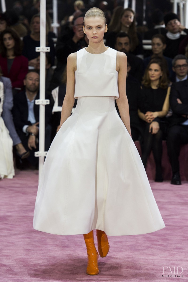 Natalia Koreshkova featured in  the Christian Dior Haute Couture fashion show for Spring/Summer 2015