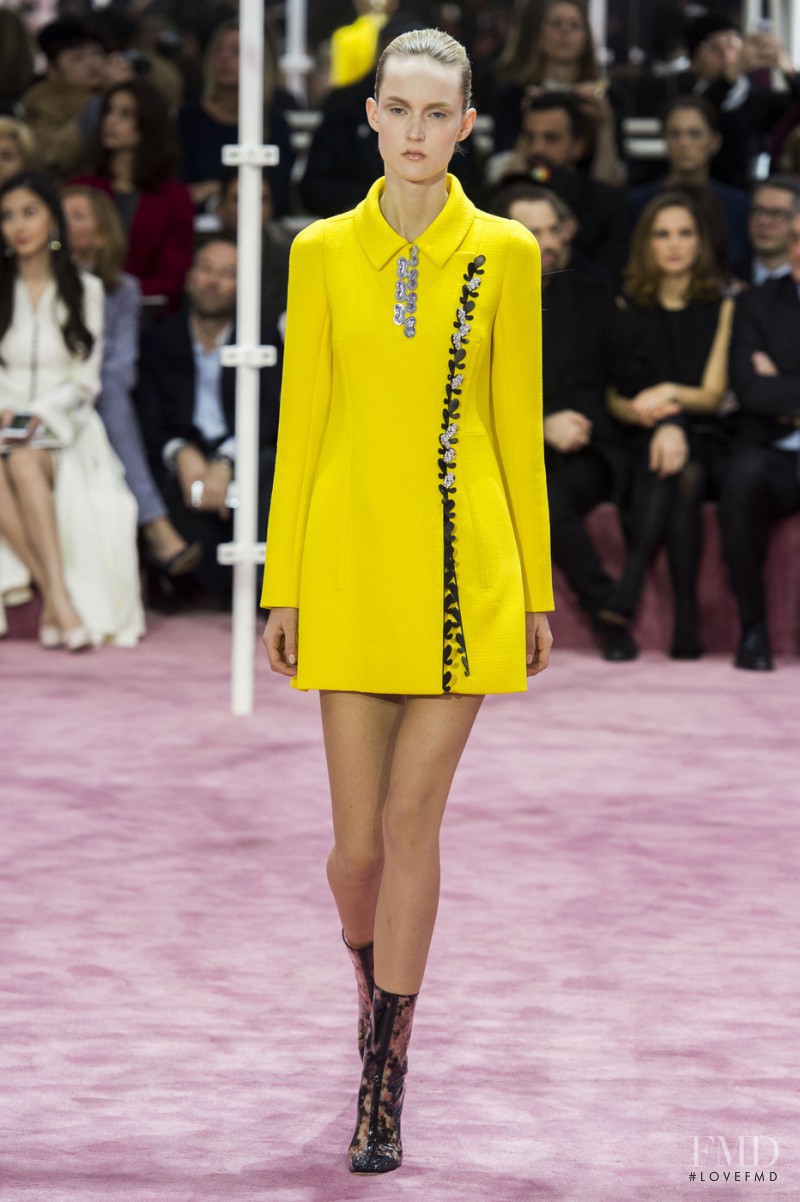 Harleth Kuusik featured in  the Christian Dior Haute Couture fashion show for Spring/Summer 2015