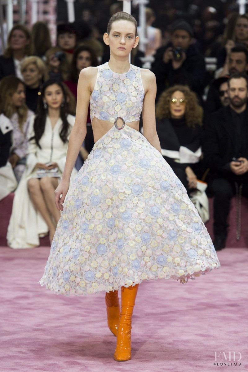 Yulia Musieichuk featured in  the Christian Dior Haute Couture fashion show for Spring/Summer 2015
