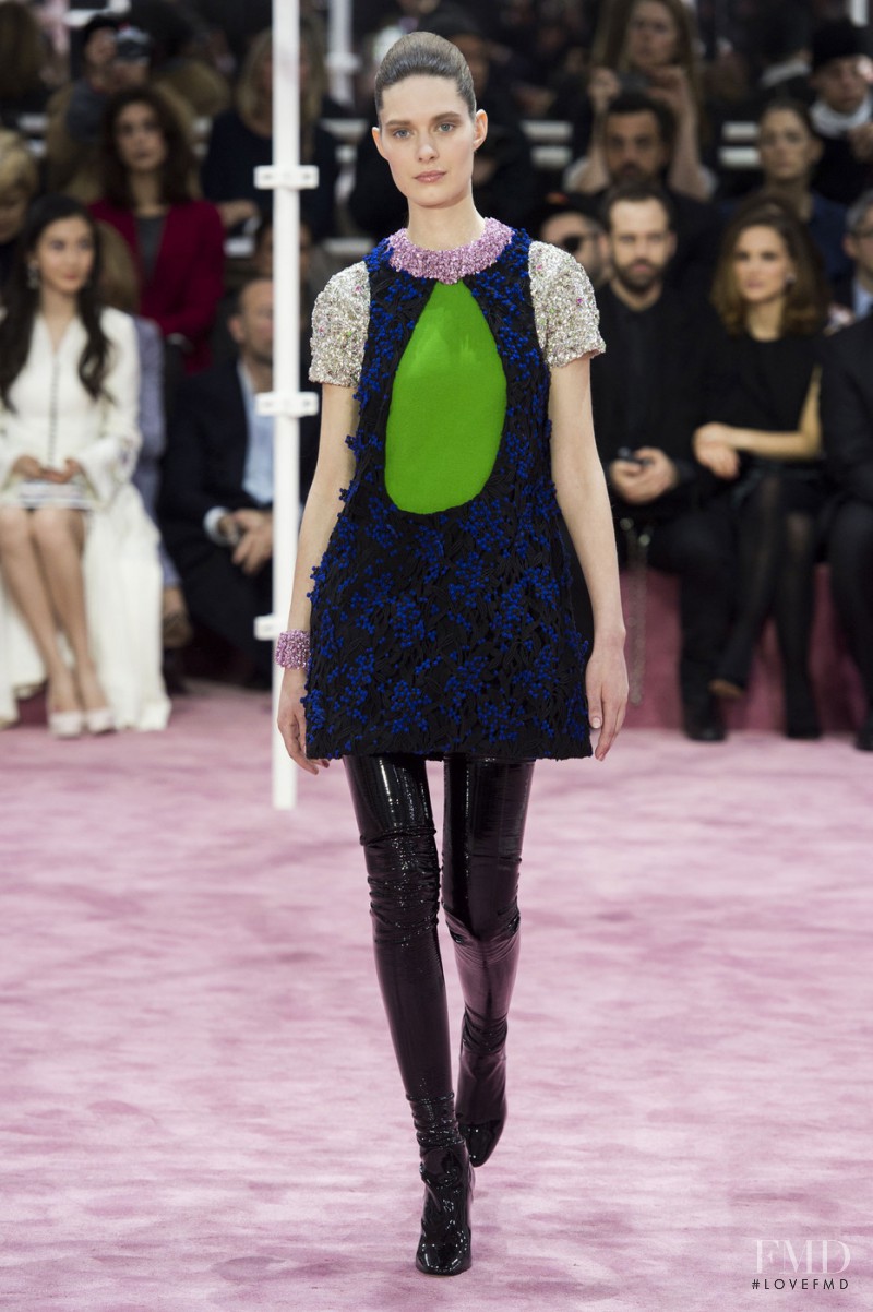 Anika Cholewa featured in  the Christian Dior Haute Couture fashion show for Spring/Summer 2015