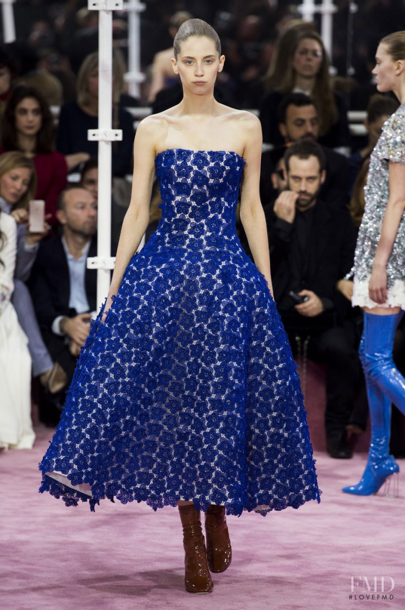 Melina Gesto featured in  the Christian Dior Haute Couture fashion show for Spring/Summer 2015