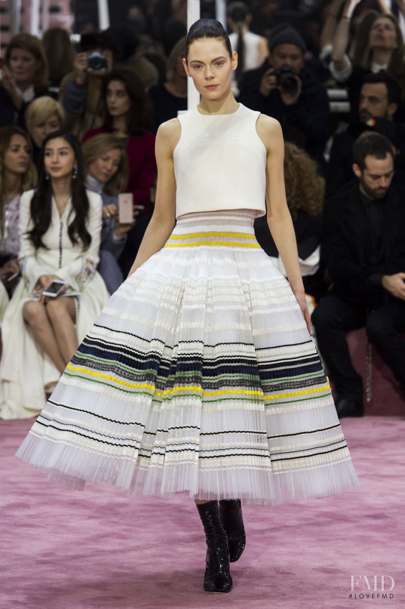 Kinga Rajzak featured in  the Christian Dior Haute Couture fashion show for Spring/Summer 2015