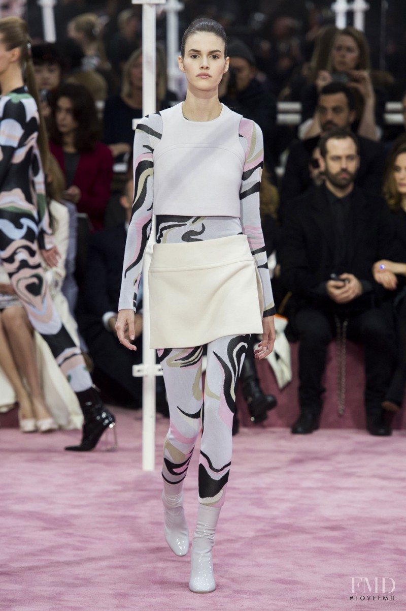 Vanessa Moody featured in  the Christian Dior Haute Couture fashion show for Spring/Summer 2015