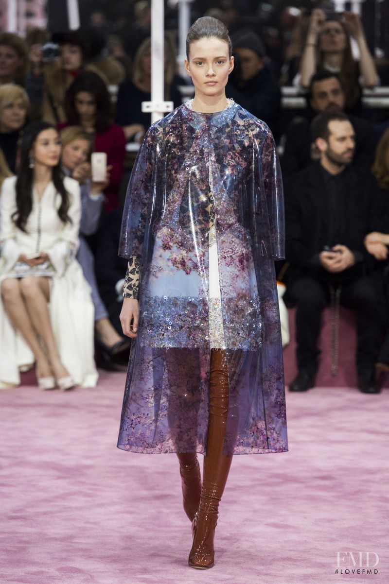 Alicja Tubilewicz featured in  the Christian Dior Haute Couture fashion show for Spring/Summer 2015
