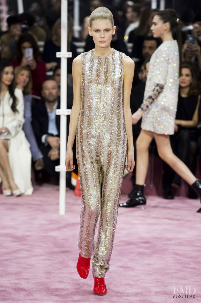 Alexandra Elizabeth Ljadov featured in  the Christian Dior Haute Couture fashion show for Spring/Summer 2015