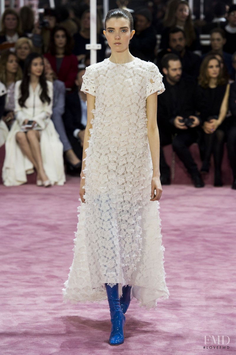 Grace Hartzel featured in  the Christian Dior Haute Couture fashion show for Spring/Summer 2015