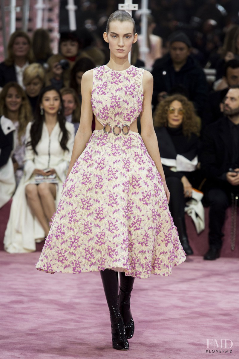 Lisa Helene Kramer featured in  the Christian Dior Haute Couture fashion show for Spring/Summer 2015
