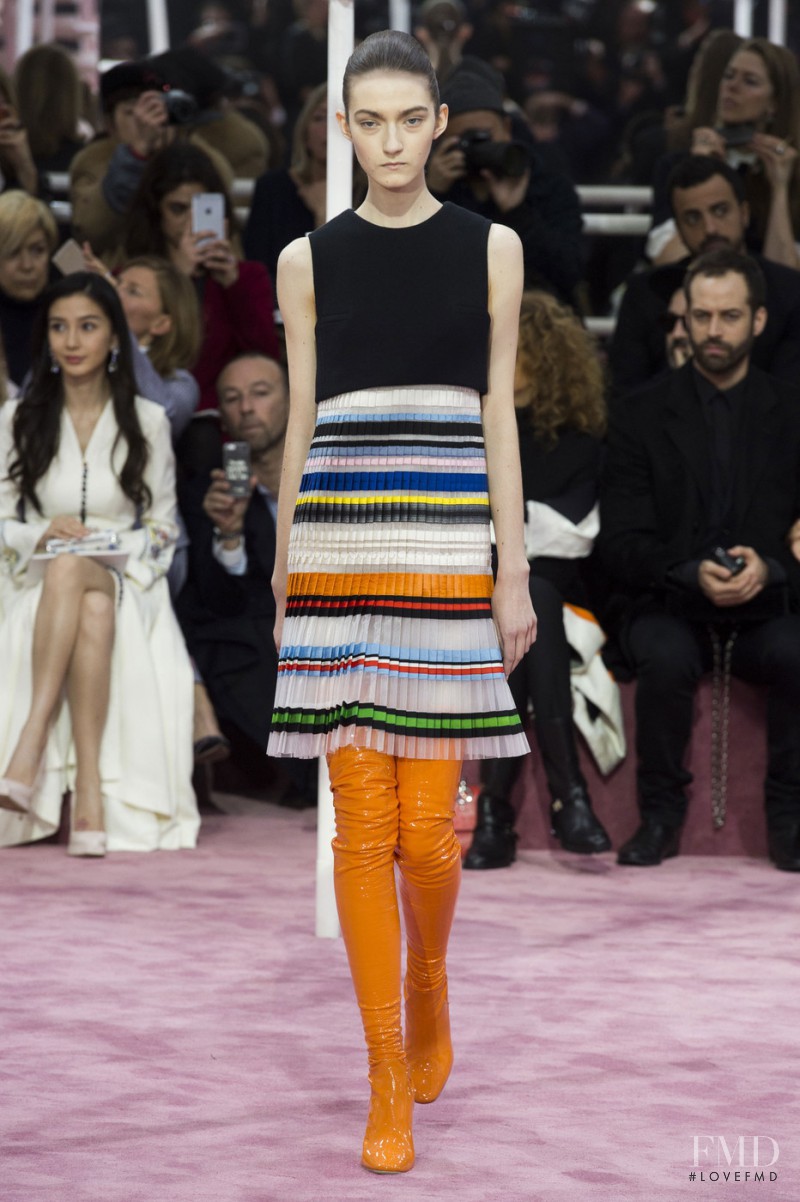 Kasia Jujeczka featured in  the Christian Dior Haute Couture fashion show for Spring/Summer 2015
