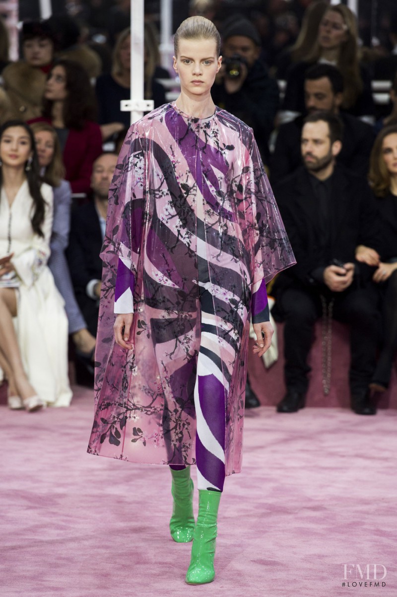 Kadri Vahersalu featured in  the Christian Dior Haute Couture fashion show for Spring/Summer 2015